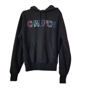 Champion Reverse Weave Black Hoodie size SMALL